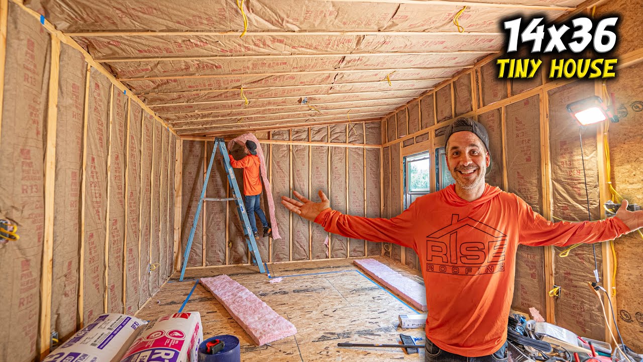 INSULATION complete & ready for DRYWALL?! DIY Tiny House Build