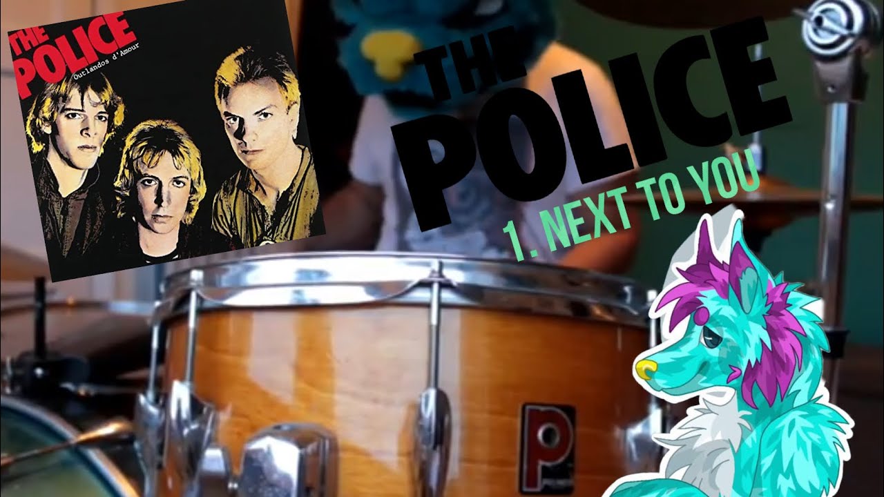 The Police - Next To You (Drum Cover) - IN FURSUIT!