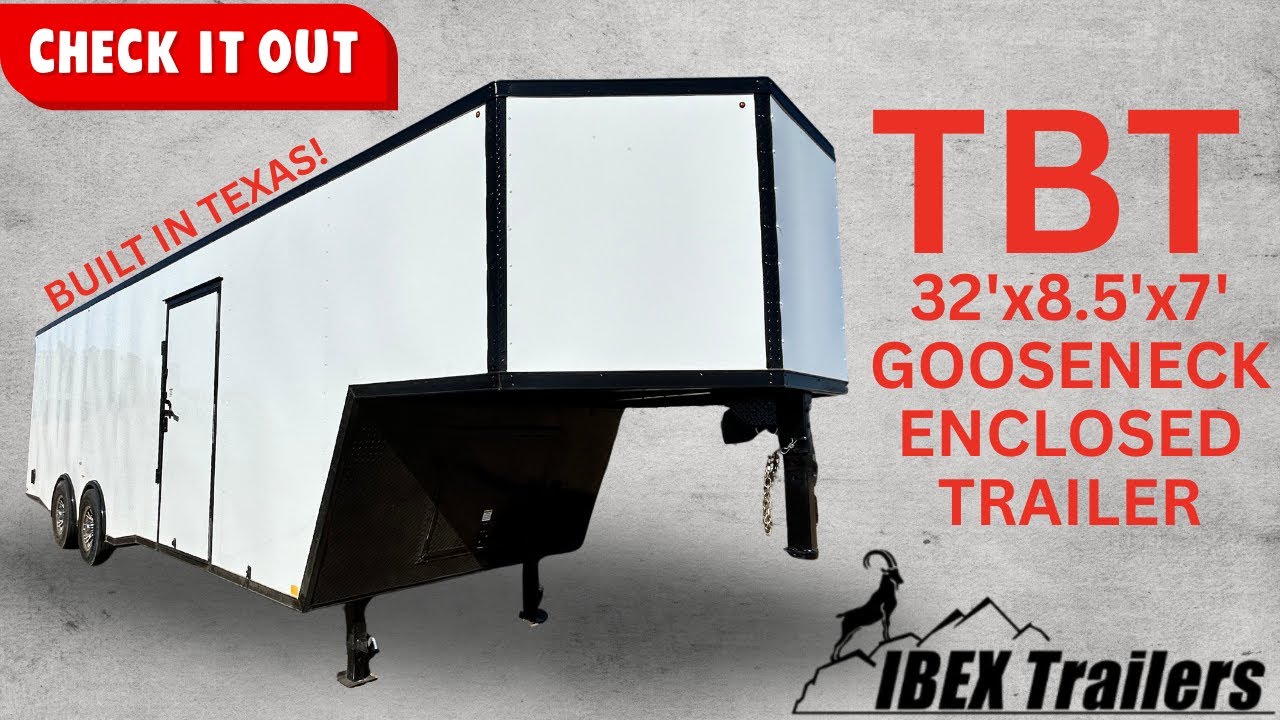 2025 TBT 32'x8.5'x7' Enclosed Gooseneck Trailer Showcase - Available Now!