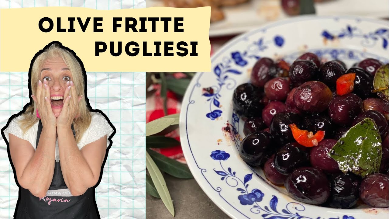 OLIVE NERE FRITTE ALLA PUGLIESE /RICETTA ANTICA FACILE E VELOCE