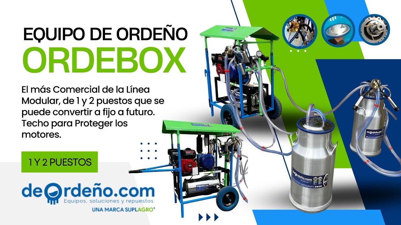 EQUIPO DE ORDEÑO 🐄 - ORDEBOX 2025 -  EQUIPO MODULAR CON TECHO - SUPLAGRO 🇨🇴