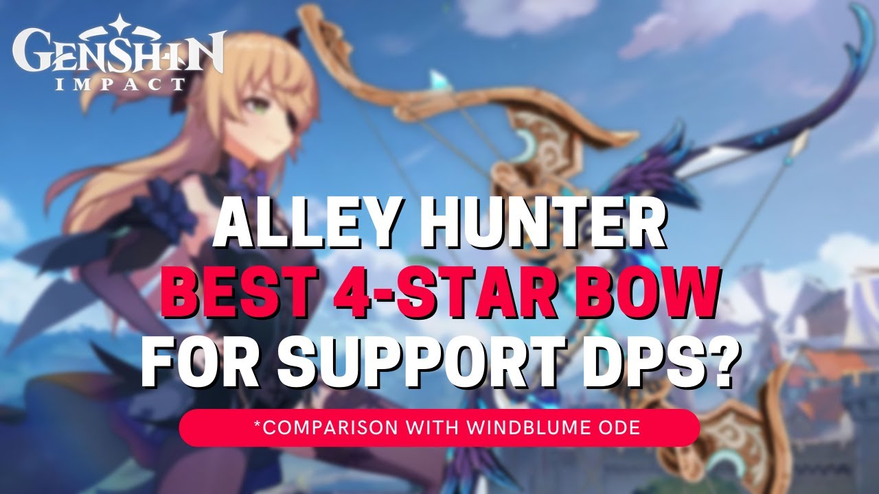 ALLEY HUNTER EFFECT SHOWCASE! AMAZING SUPPORT BOW! (GENSHIN IMPACT) #83