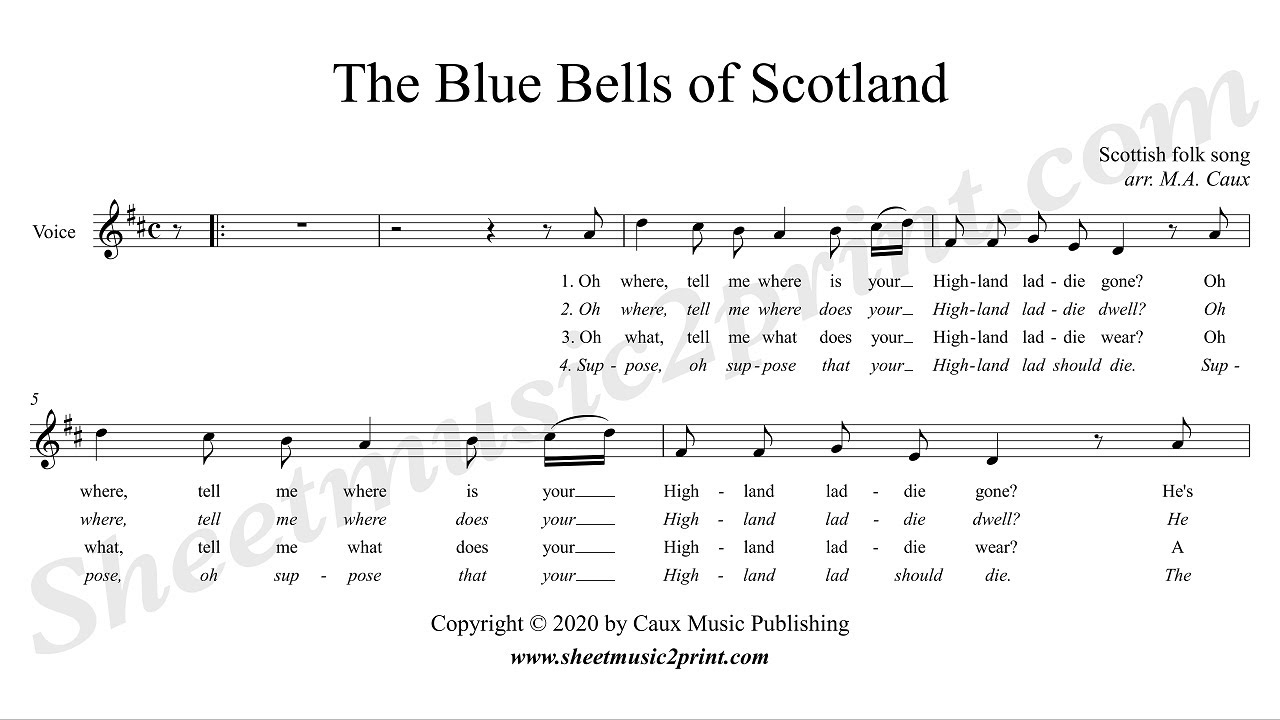 The Blue Bells of Scotland - D Major