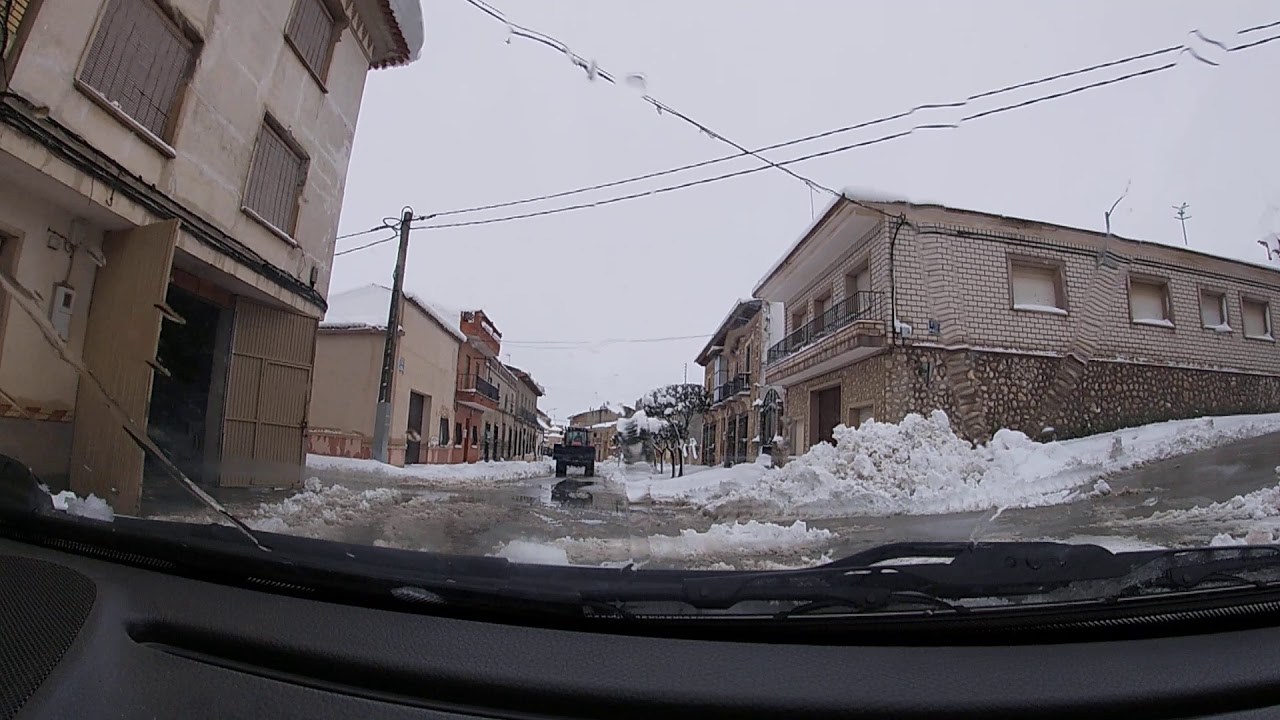 Nieve en La Alberca del Zancara