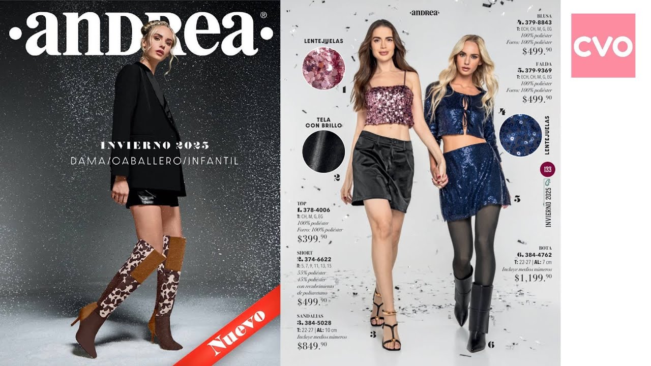 Cat&aacute;logo Andrea Destellos de Invierno 2025&ndash;2026 👢✨ &iexcl;Lo m&aacute;s elegante de la temporada!