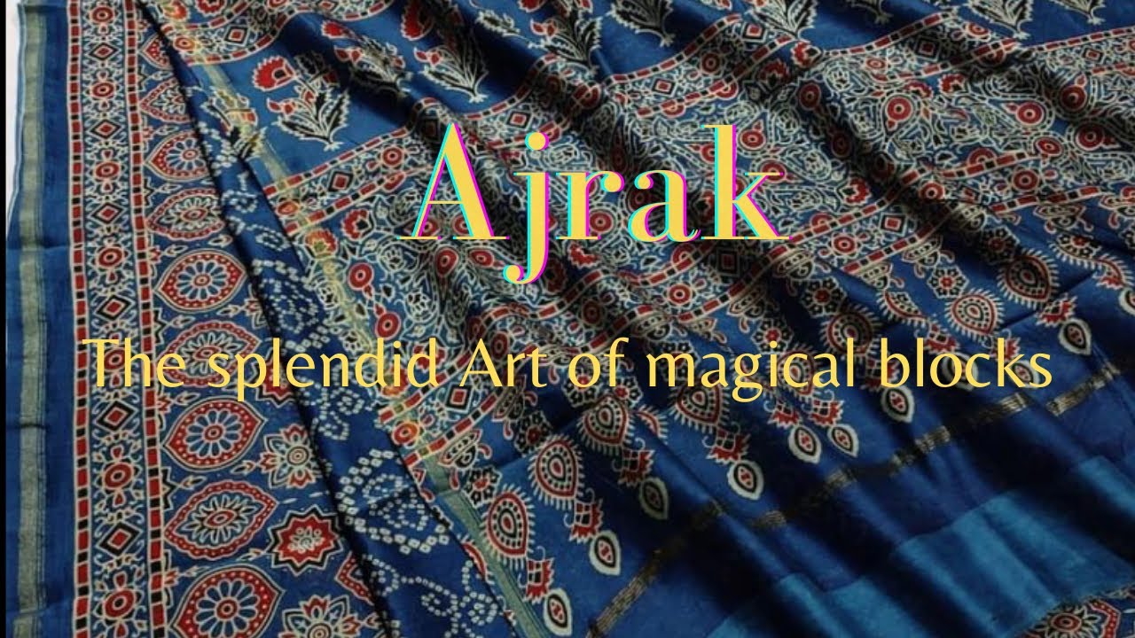 Ajrak/unique block printing/आएये जाने क्या है अर्जक/How is Ajrak made in India?#ajrakh #indianart