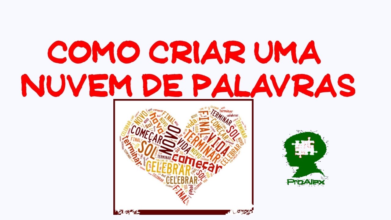 EXCLUSIVO! Como criar uma nuvem de palavras rapidamente - NÃO PERCA!!! - ProAlex