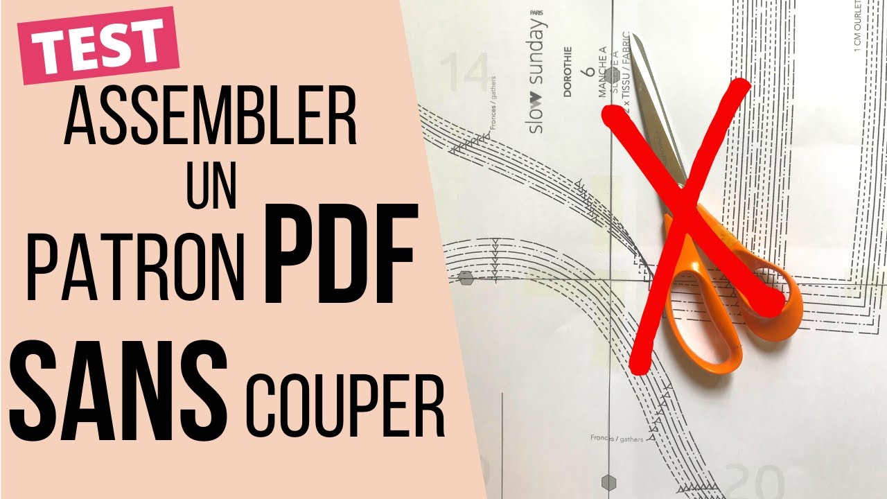 Test: assembler son patron de couture PDF sans couper.