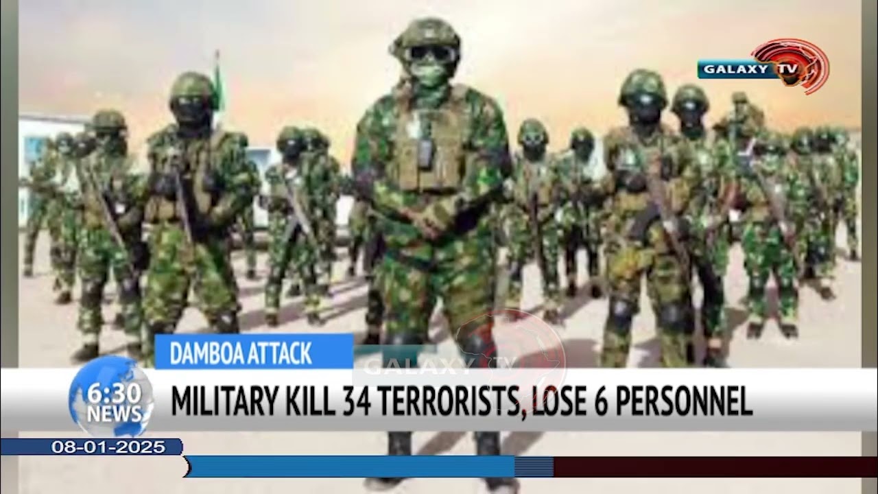 MILITARY KILL 34 TERRORISTS, LOSE 6 PERSONNEL IN DAMBOA ATTACK