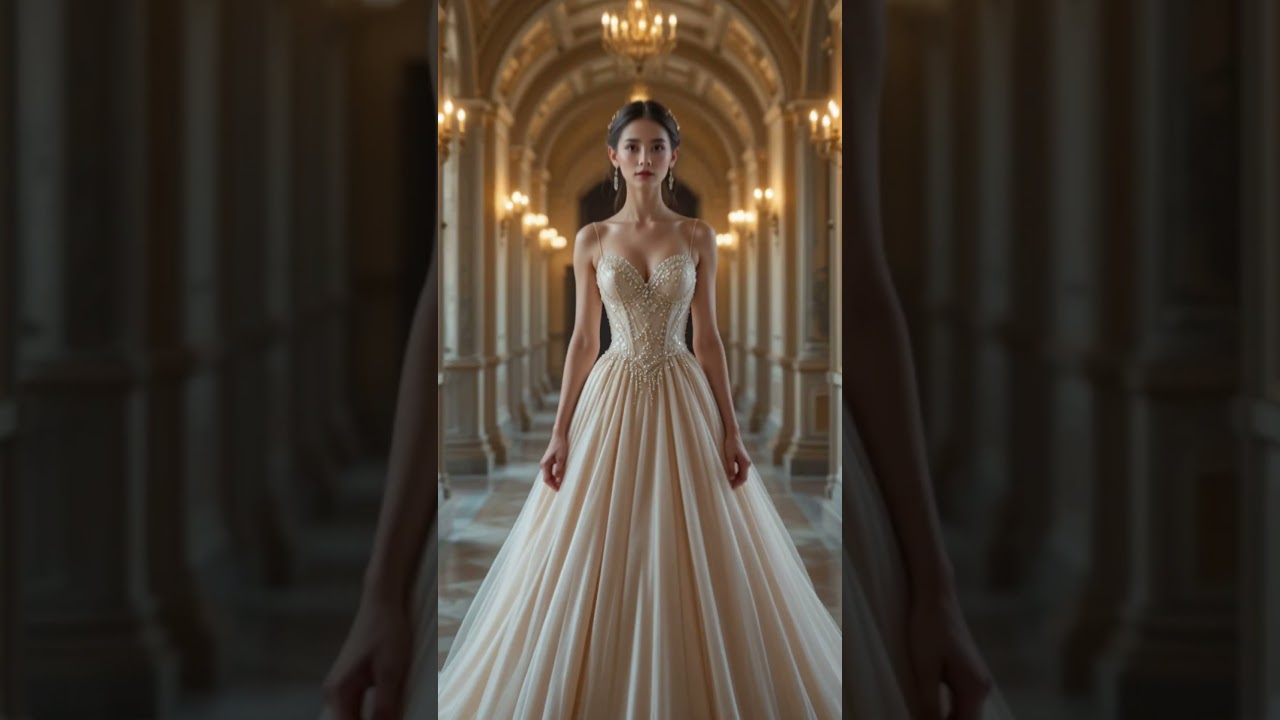 Pearl Perfection – Opulent Princess Wedding Dress 