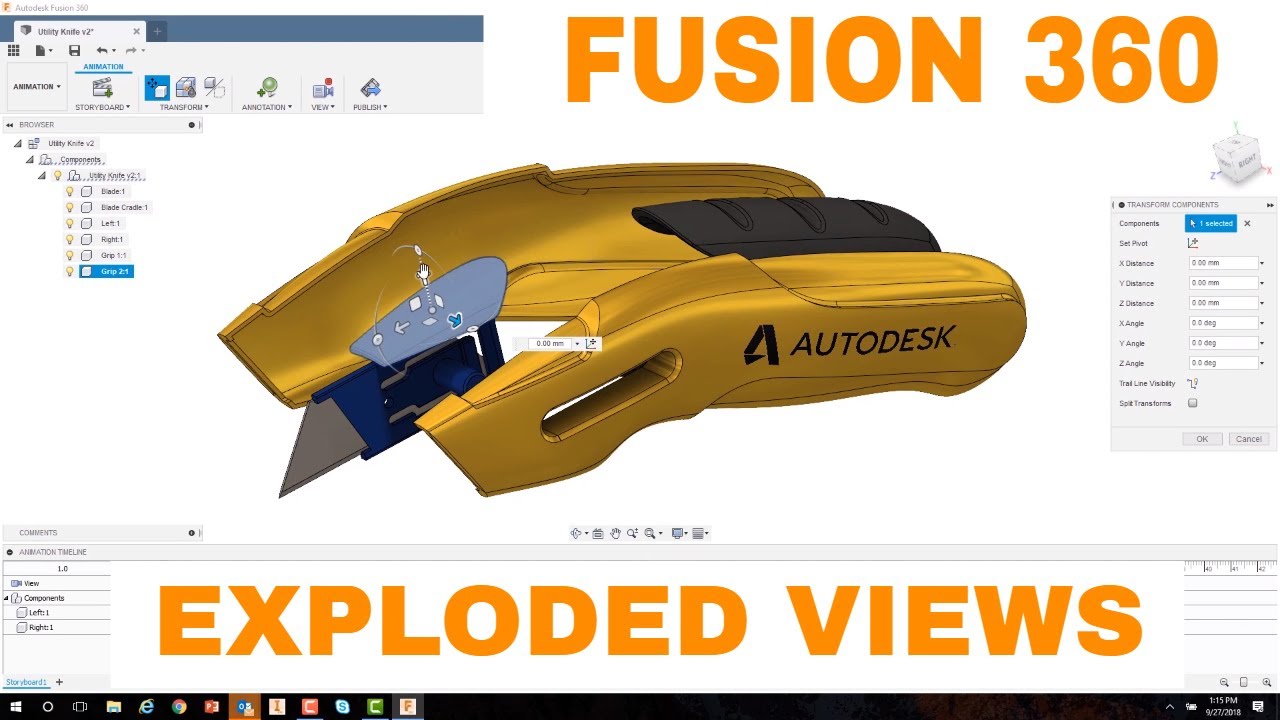 Fusion 360 Exploded Views - Beginner Tutorial