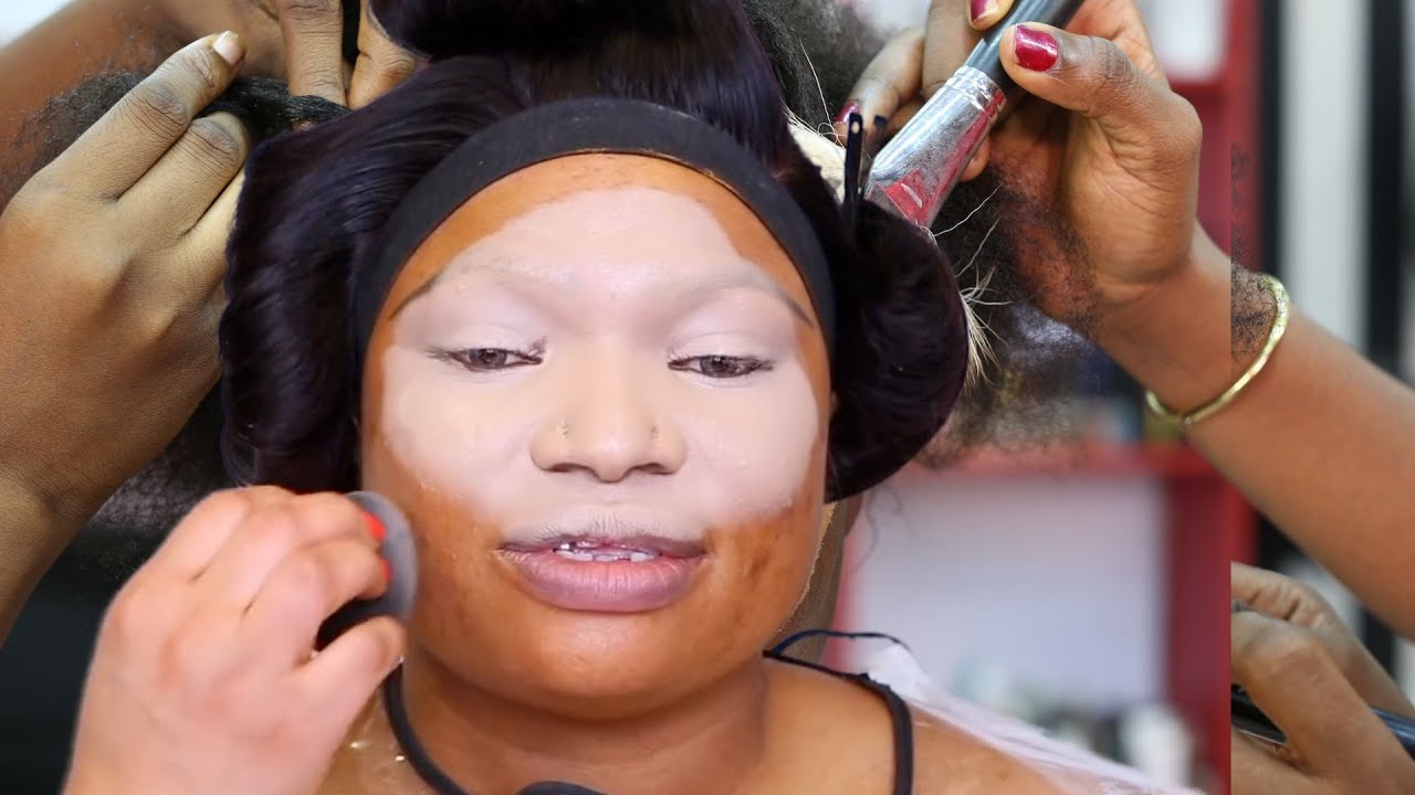 MUST WATCH ⬆️ 100,000,000 VIEWS ⬆️ OMG  😱MELANIN MAKEUP  TRANSFORMATION 😱 HAIR TRANSFORMATION