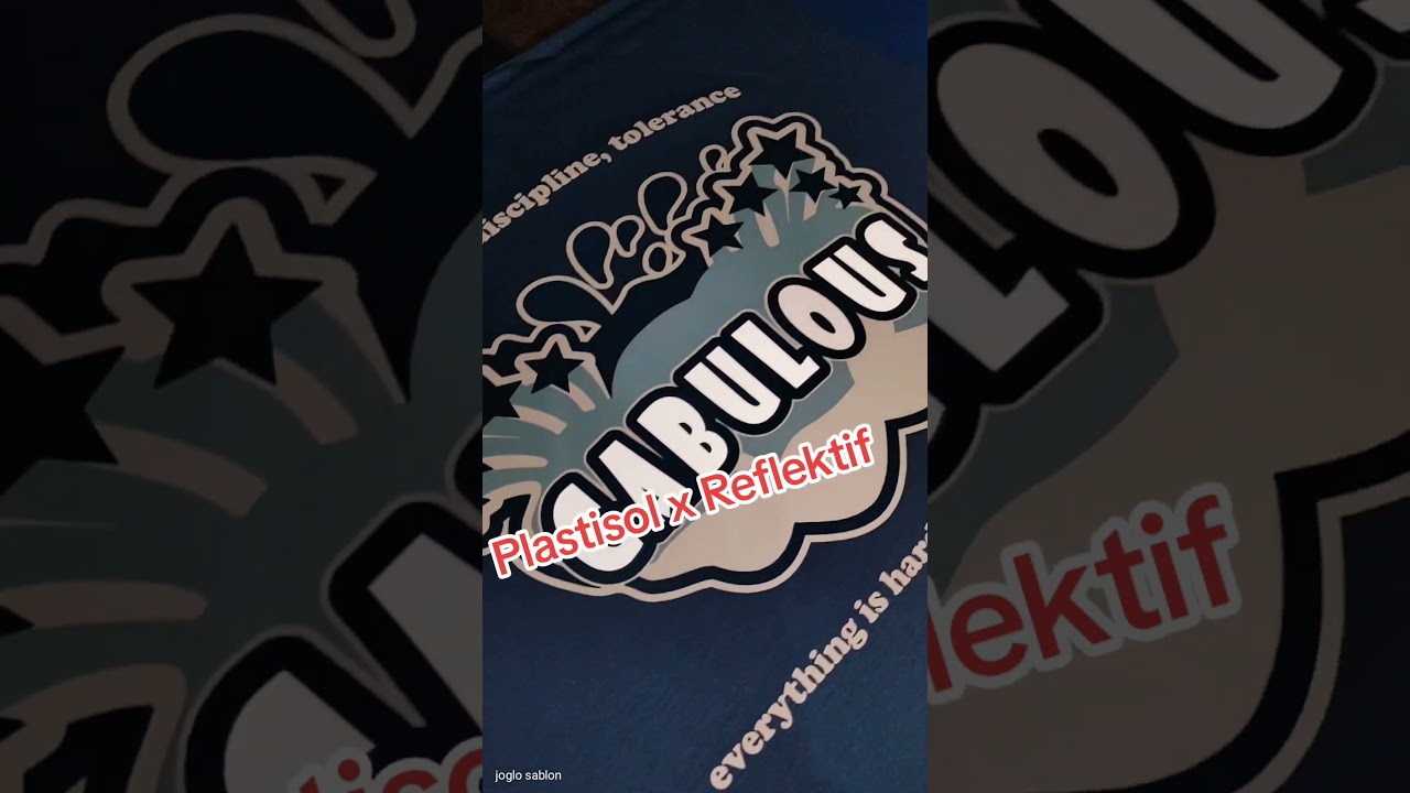 Plastisol x Reflektif #sablonkaos #sablonmanual #sablonkaoskomunitas #kaoskelas