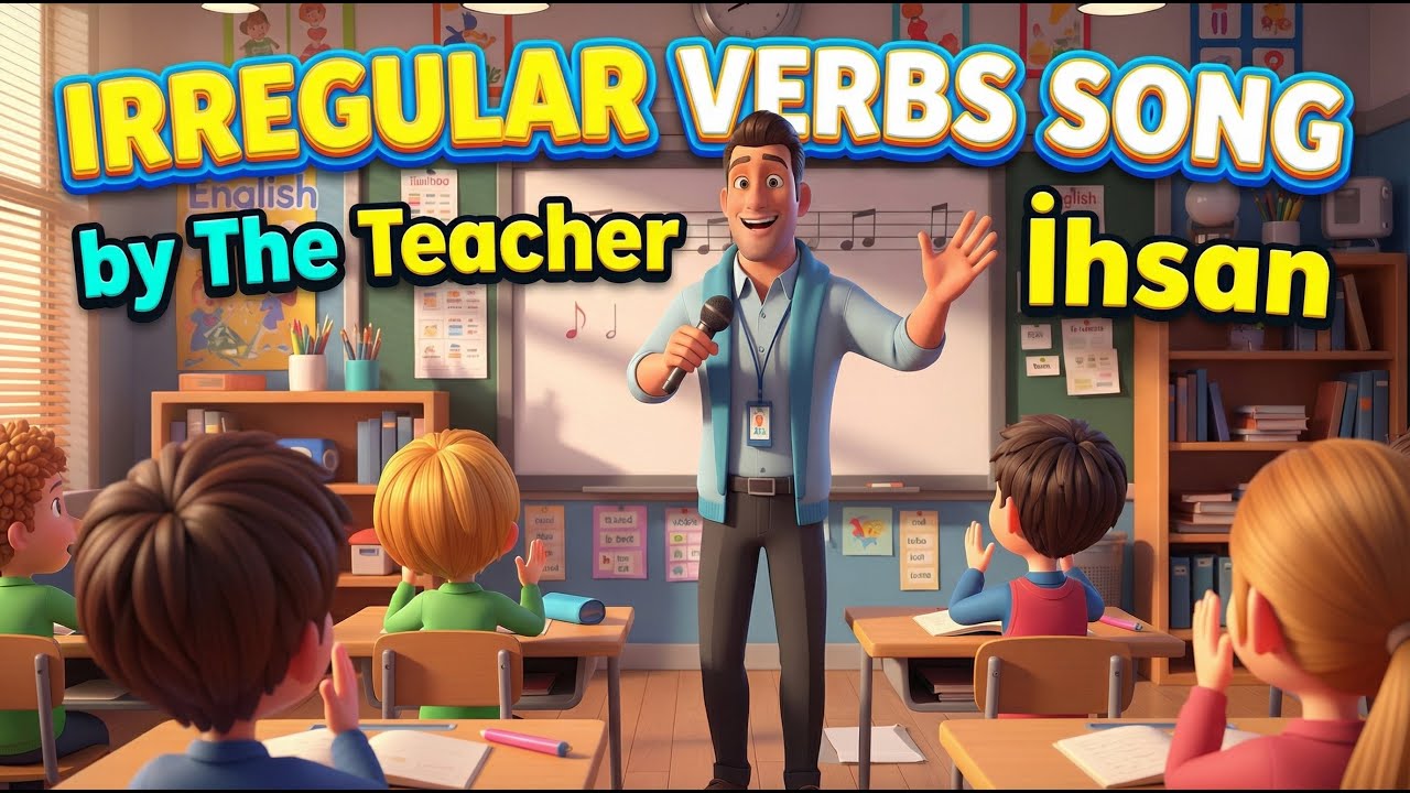 Песня о неправильных глаголах от The Teacher İhsan | Учите английский через музыку! Часть 1