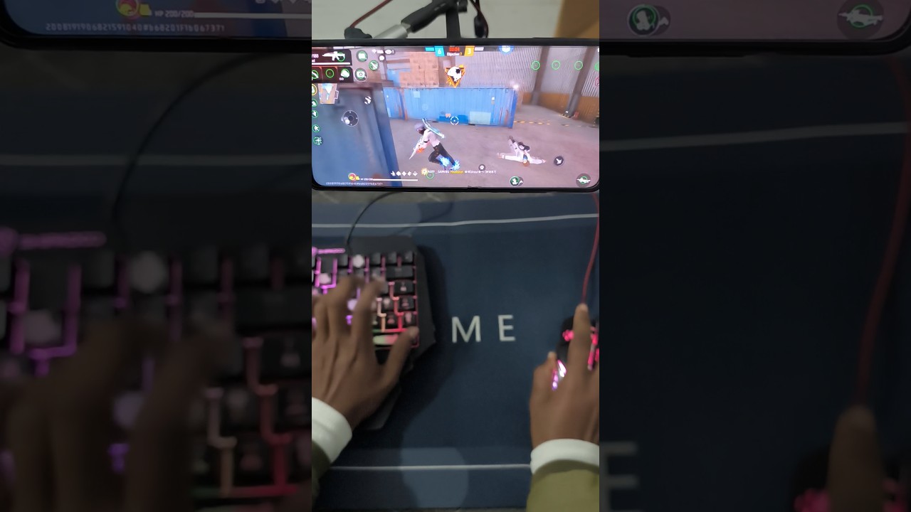 How to play free fire with keyboard mouse in mobile | ⌨️ 🖱📱 full setup without app no activation
