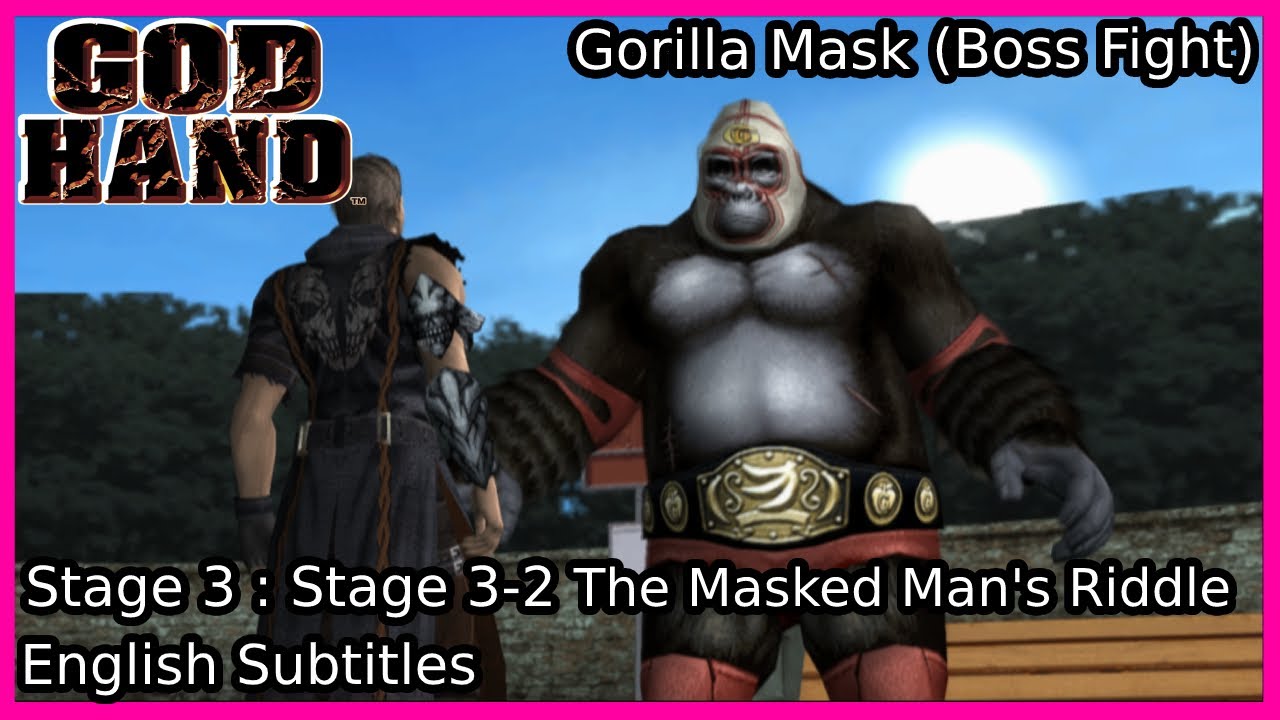God Hand (Ps2) - Stage 3-2 The Masked Man's Riddle (Gameplay,No Commentary) English Subtitles