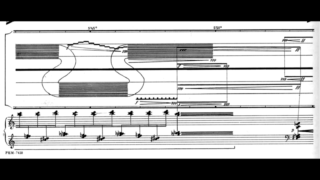 Andrzej Dobrowolski - music for magnetic tape and piano solo (score-video)