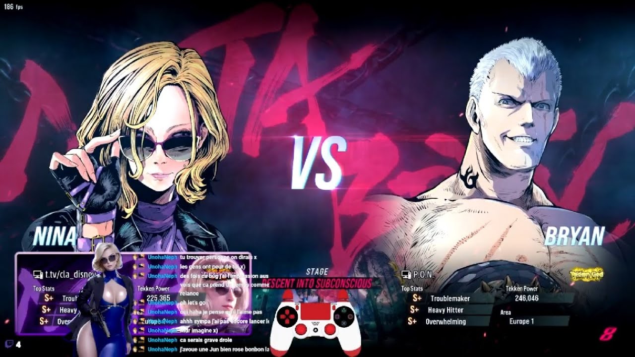Nina VS Tekken God Bryan (P.O.N.) and other quick matches