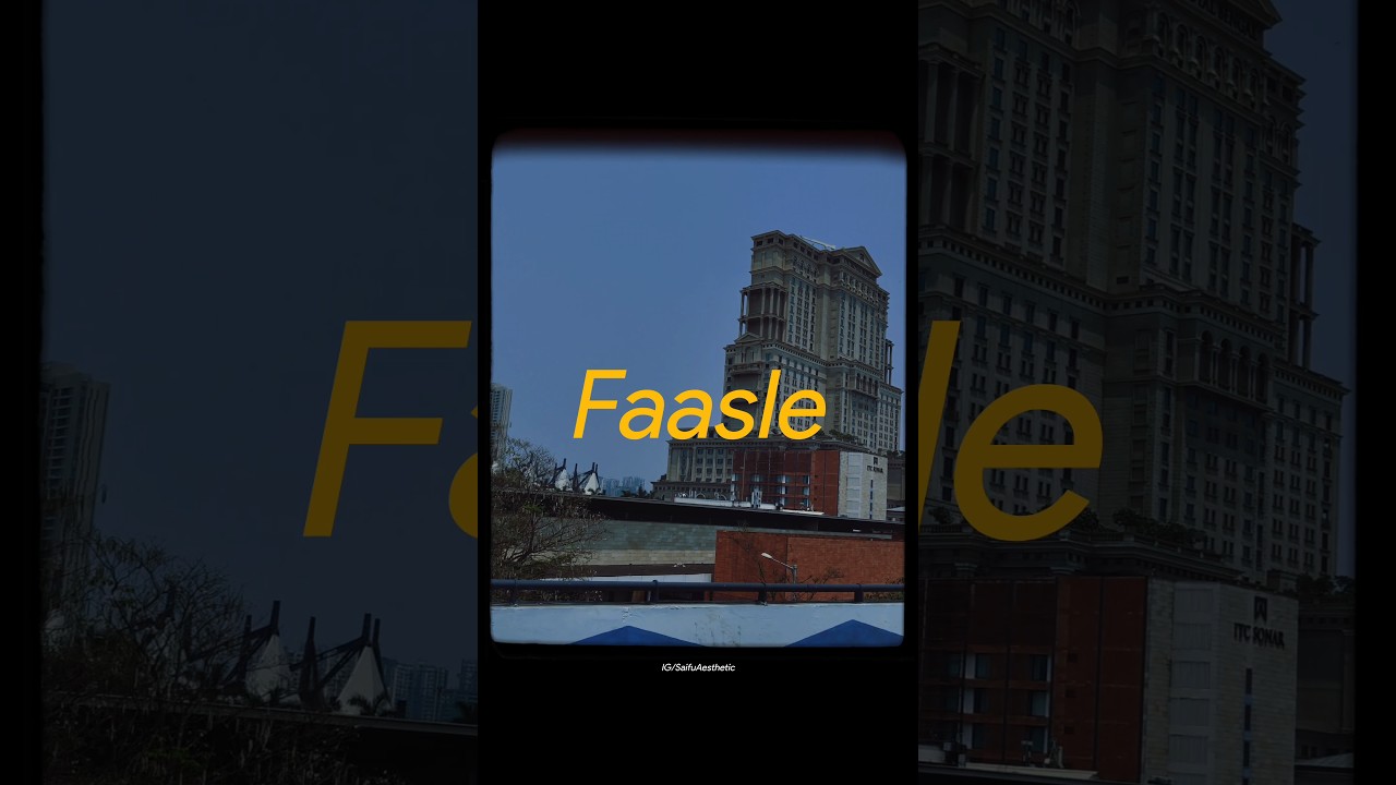Faasle by Kaavish &bull; Aesthetic video &bull; Lyrics status &bull;#shorts#faasle#kaavish#cokestudio