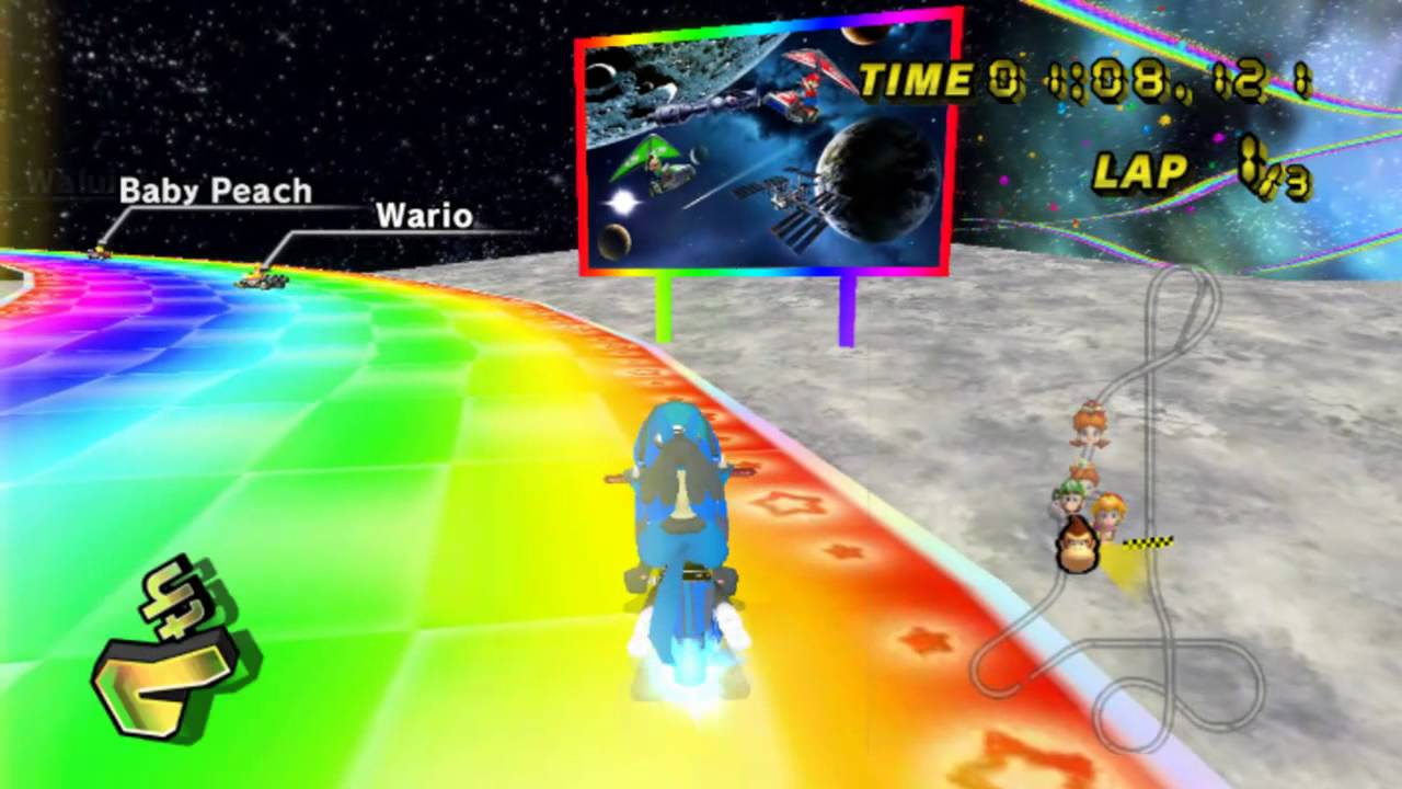 [MKWii] Custom Track - N64 Rainbow Road - Lunar Edition (made by BigOto) [RC1]