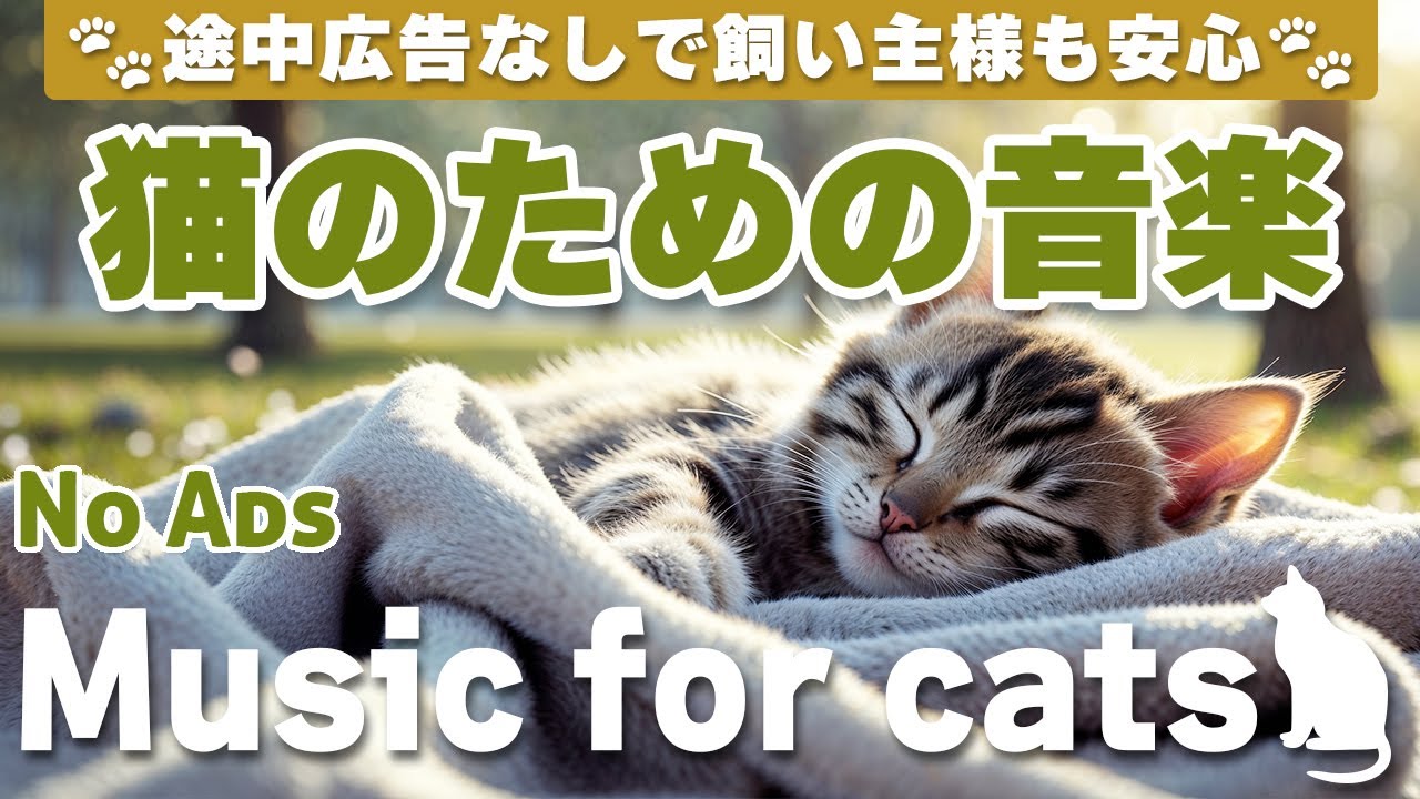 猫が落ち着く音楽 (12時間途中広告なし) /猫をリラックスさせるピアノ音楽 / No Ads/12 hours/piano/Relaxing music for cats_vol.267