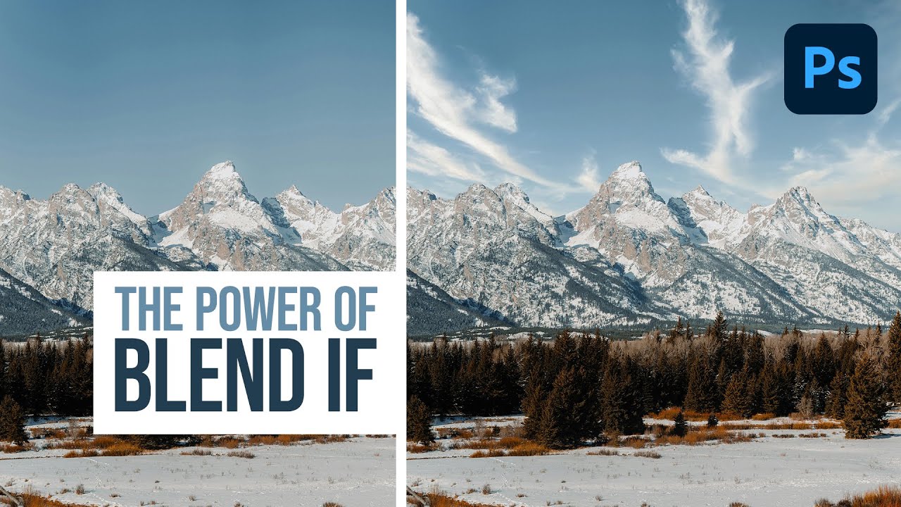 How to Add Realistic Clouds with Photoshop's Blend If