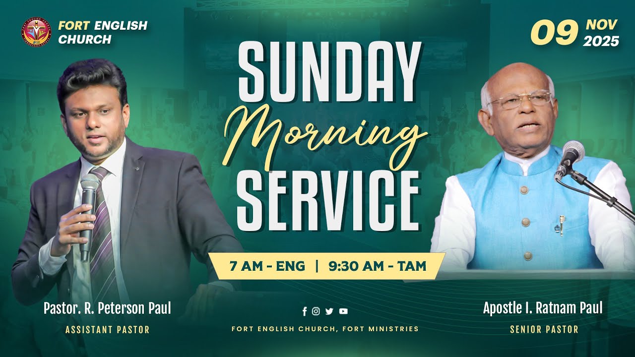Join Us ✨ Sunday Morning Service . 09 November 2025 .  Fort English Church
