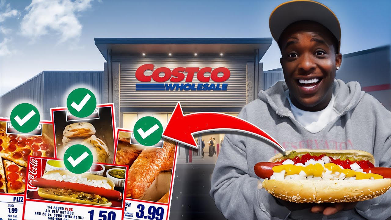 Eating The Entire Costco Food Court Menu | Rating Each Item 1–10