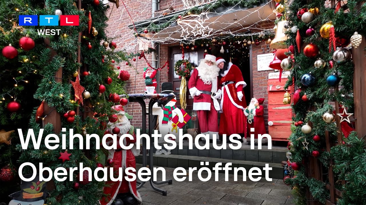 Weihnachtshaus in Oberhausen – Dirk van Acken verwandelt sein Haus in eine Winterwelt | RTL WEST