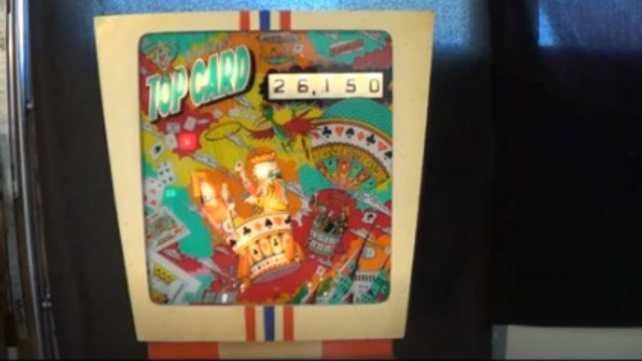 TOP CARD PINBALL MACHINE - BY GOTTLIEB 1974