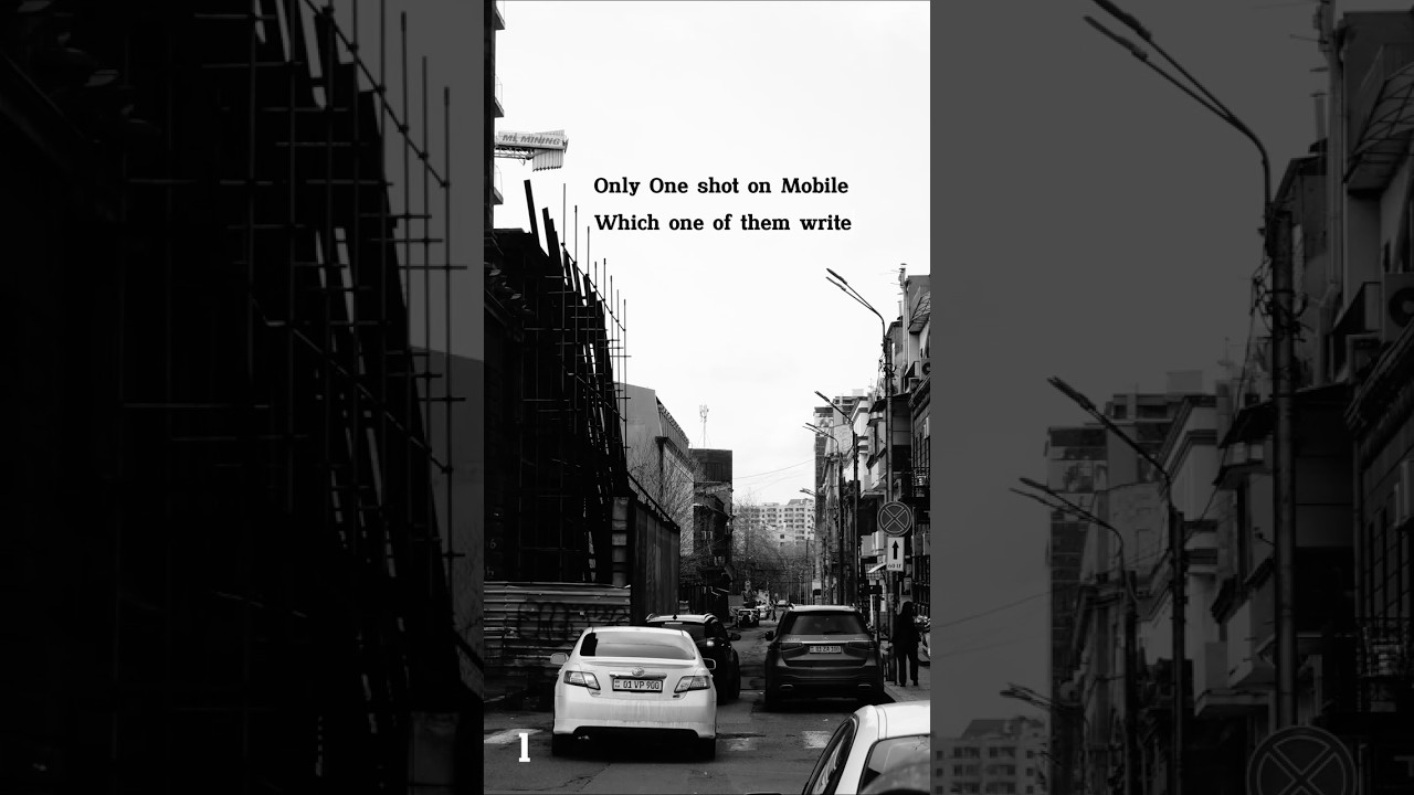 Only One Shot on Mobile… Which One? #shorts  #bnwphotograph #photography