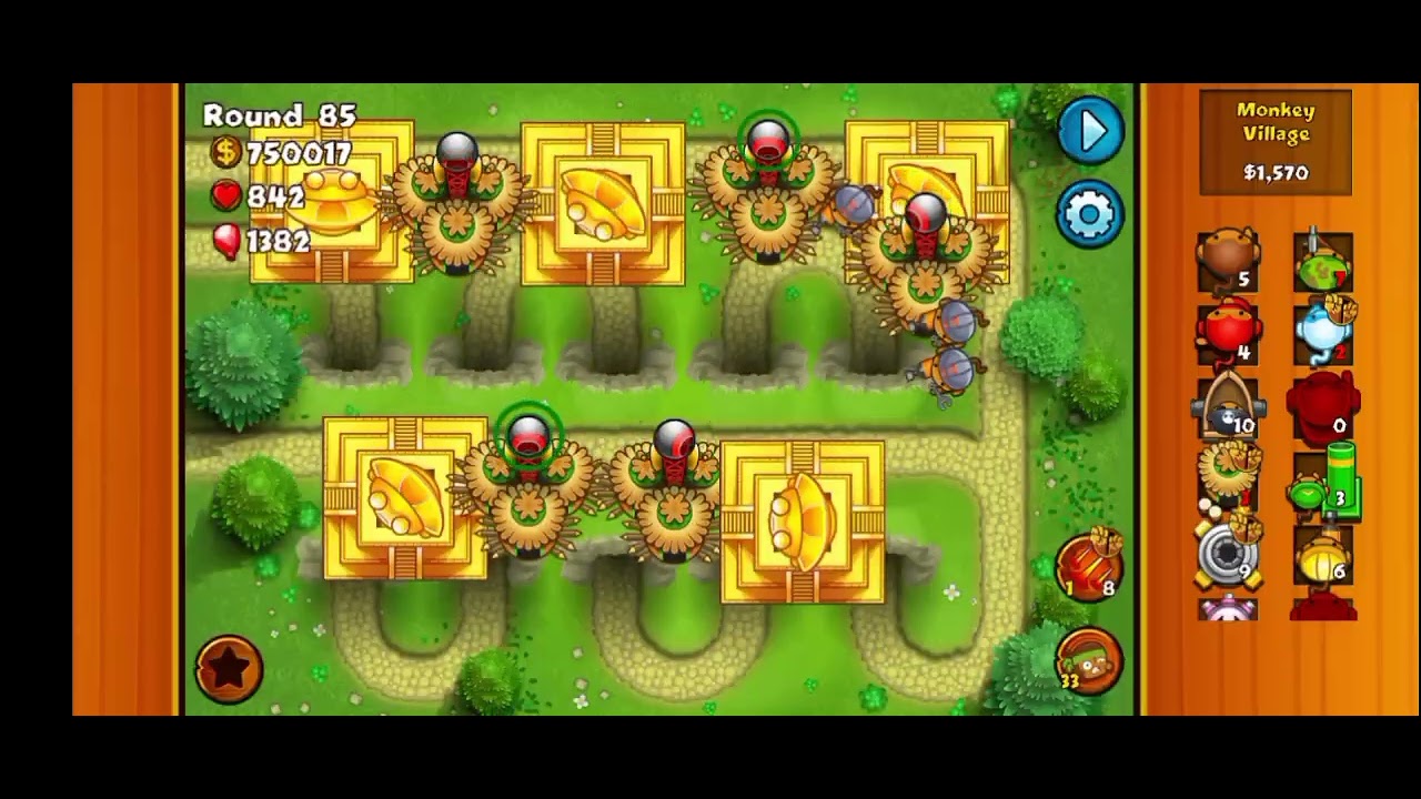 Bloons Monkey City Contested Territory Round 100 (Tunnels)