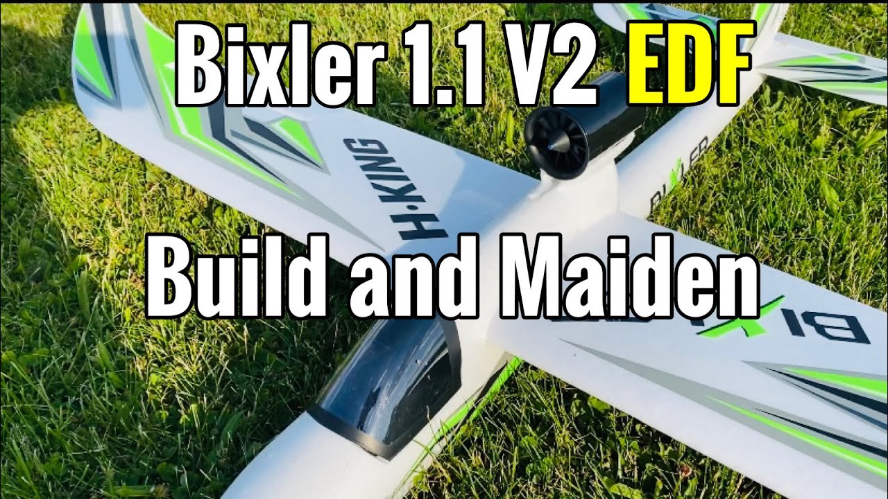 H-King Bixler 1.1 V2 EDF Build and Maiden Flight - Diy 3 Channel Rc Plane