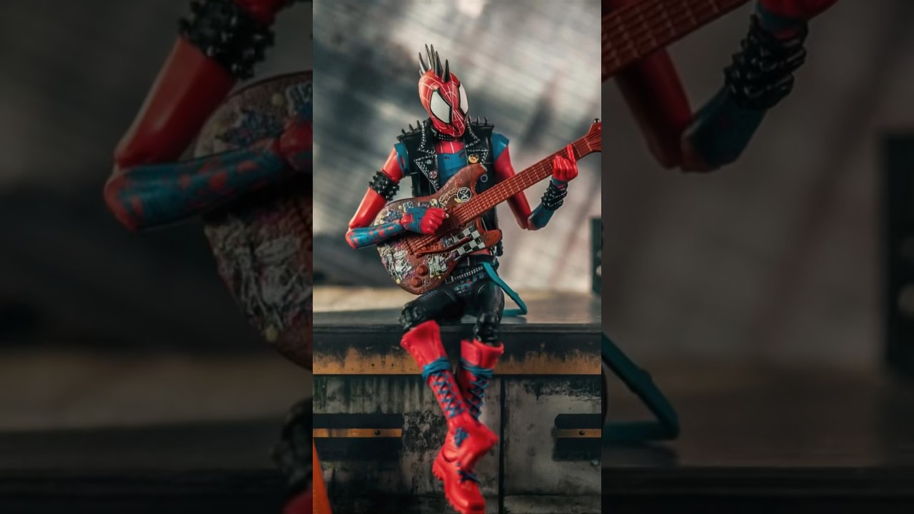 Really like this Spider-Punk figure! #spiderman #fanart #spiderpunk #toyphotography #spiderverse