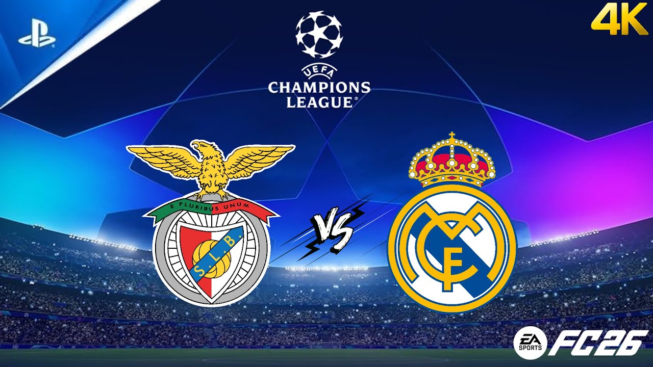 SL Benfica - Real Madrid CF | CHAMPIONS LEAGUE 25/26 | PS5 4K