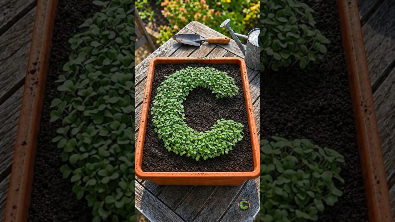 From Seed to Letter C  🌱 Amazing Garden Timelapse!