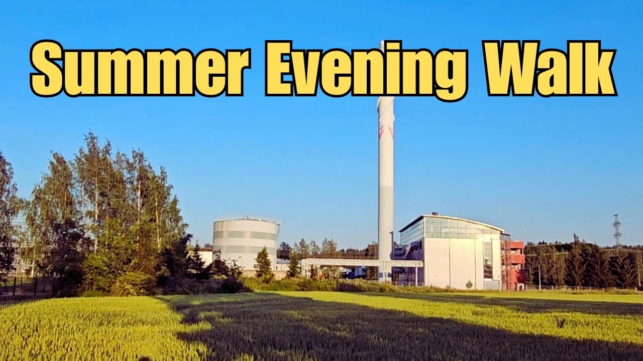 ASMR Evening Walk Along Keravanjoki in Tikkurila - Summer&rsquo;s Last Light at 9 pm in Finland&rdquo;