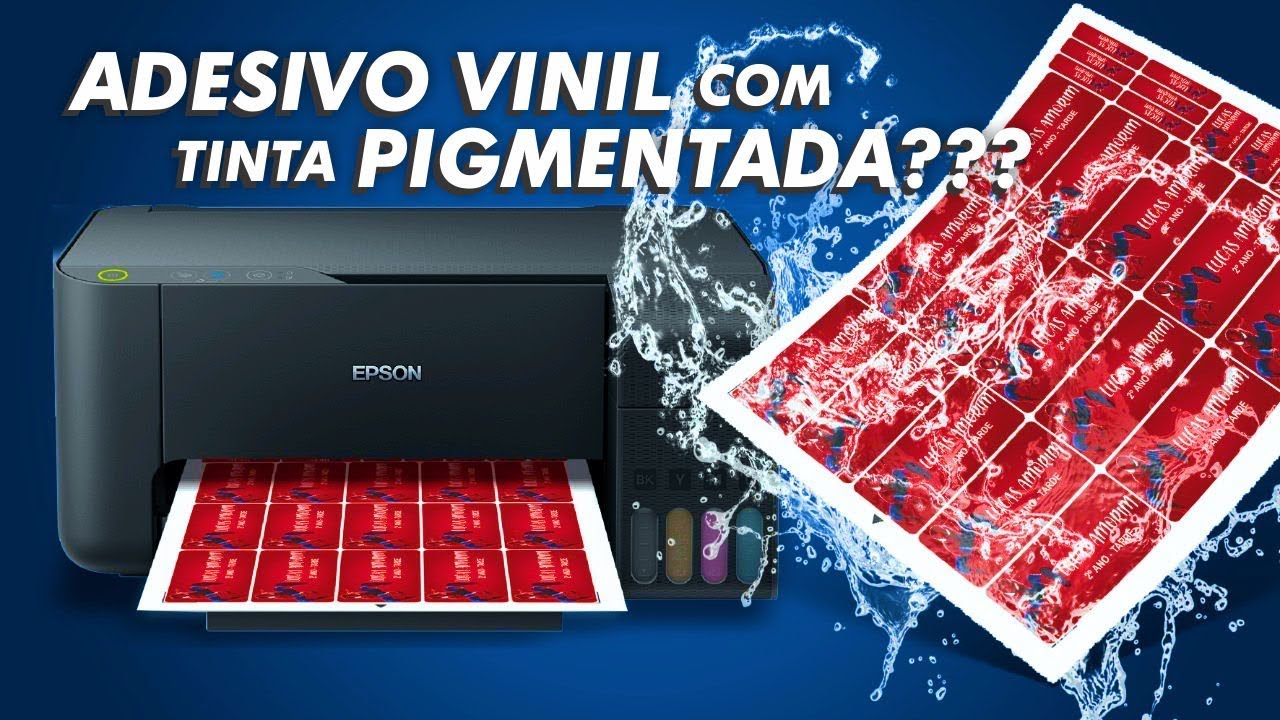 Adesivo vinil com TINTA PIGMENTADA
