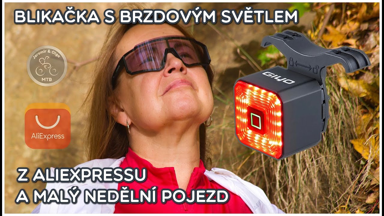 Zadní brzdové světlo na kolo z Aliexpressu