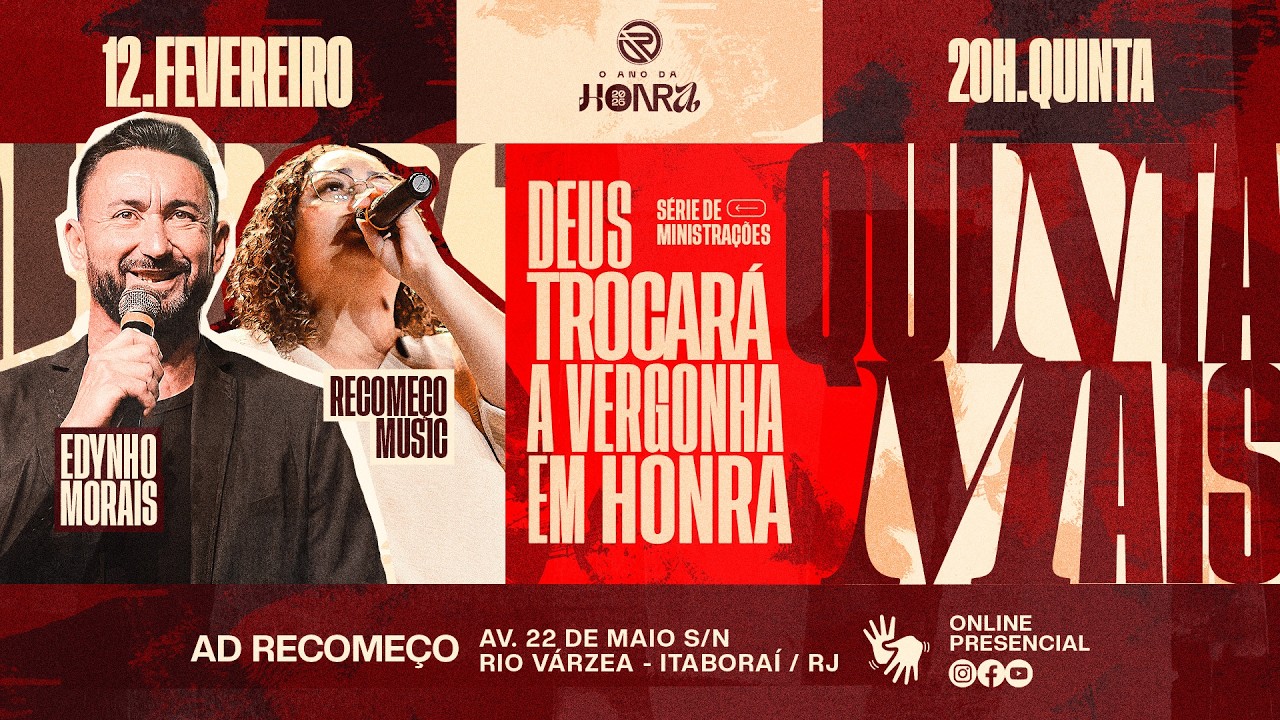 AD Recomeço l QUINTA+  DEUS TROCARA A VERGONHA EM HONRA