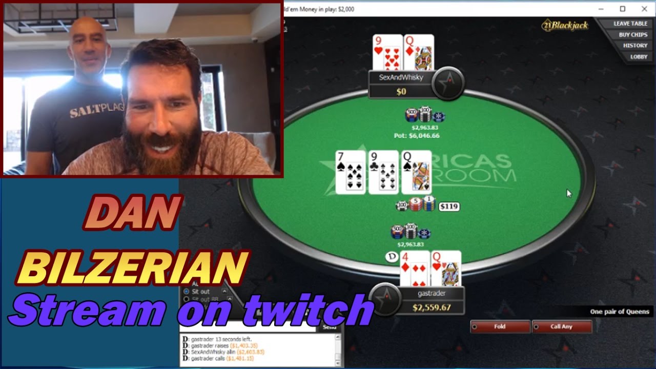 DAN BILZERIAN plays poker - Stream on Twitch
