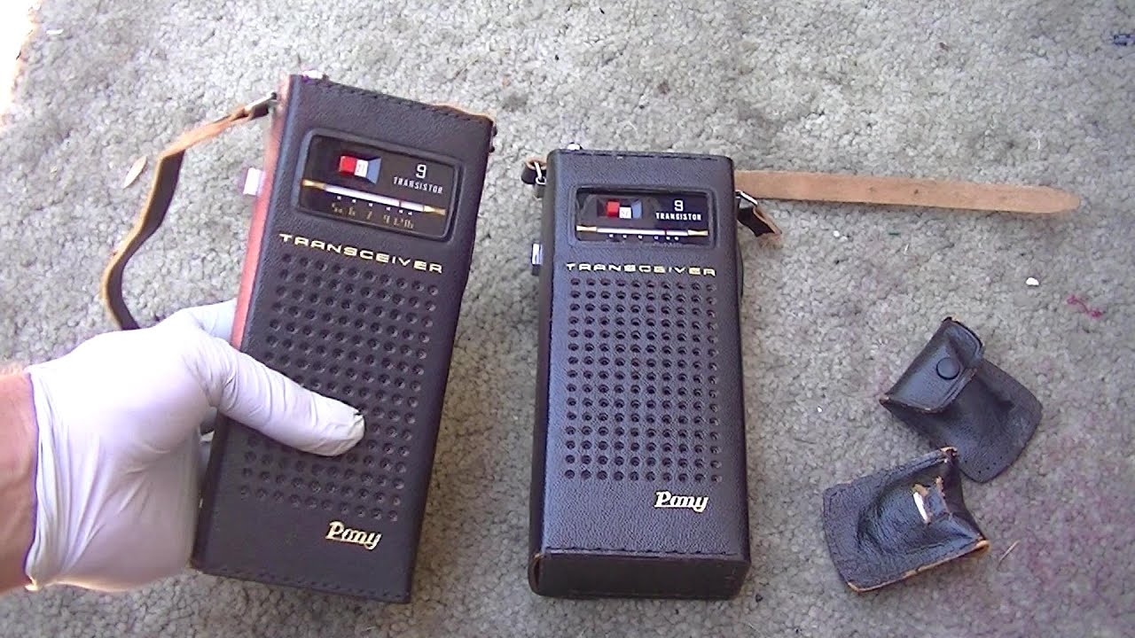 Винтажная портативная рация Pony Walkie Talkie, AM-радиостанция, CB-радиостанция