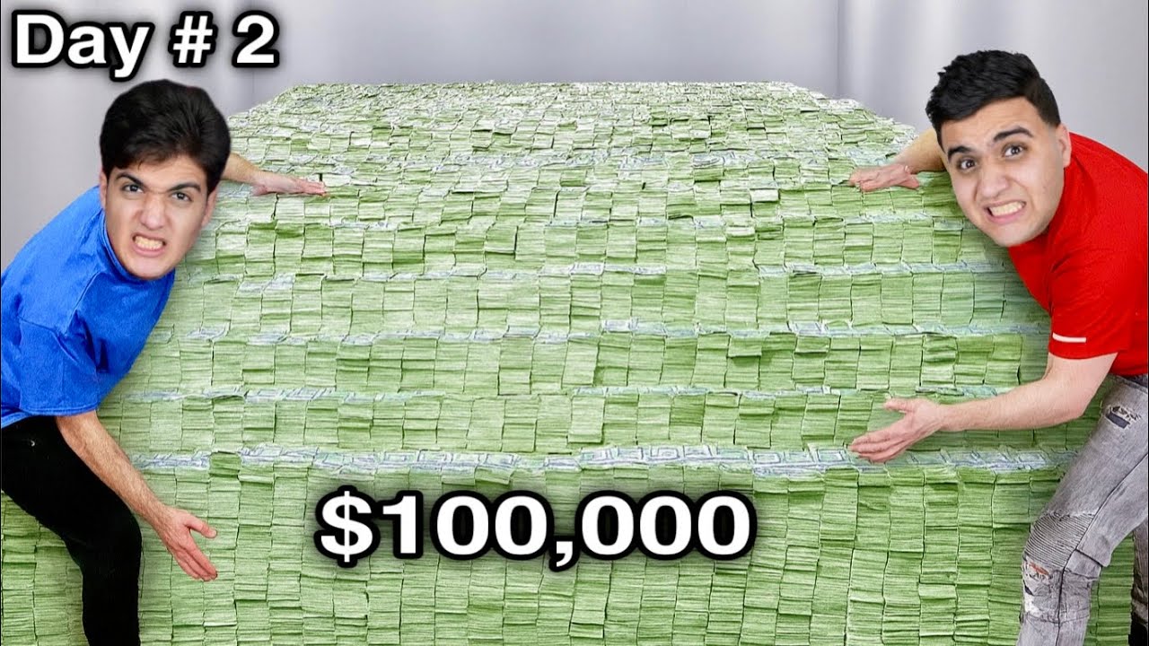 تحدي اخر شخص يشيل ايده من علي الـ100,000$ يحتفظ بها 🤑