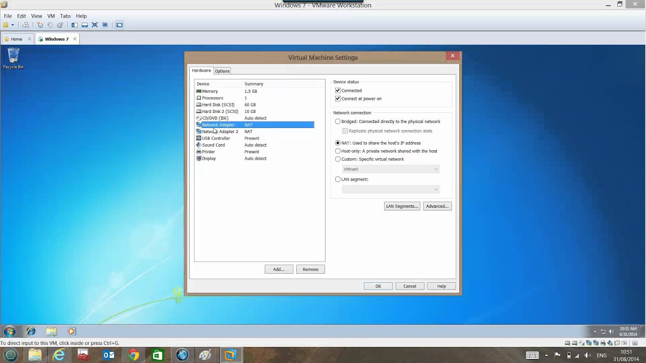 יצירת מכונה וירטואלית באמצעות VMWARE