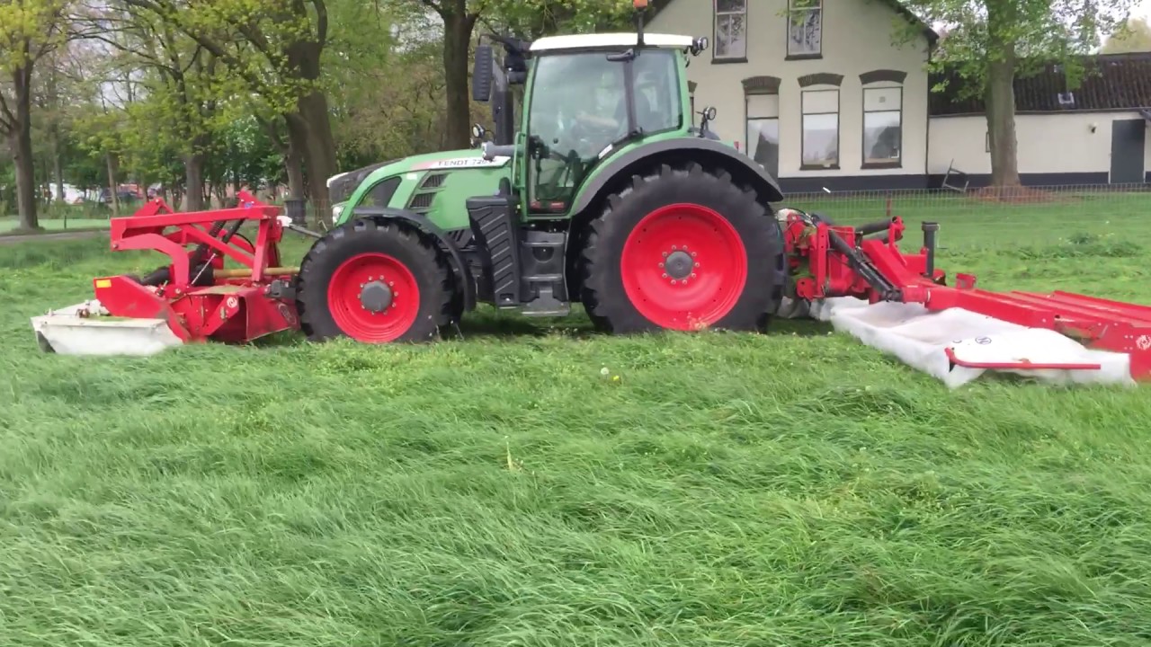 Schukkert/TenPeze Grasmaaien 2017 Fendt720 & Lely Splendimo 900