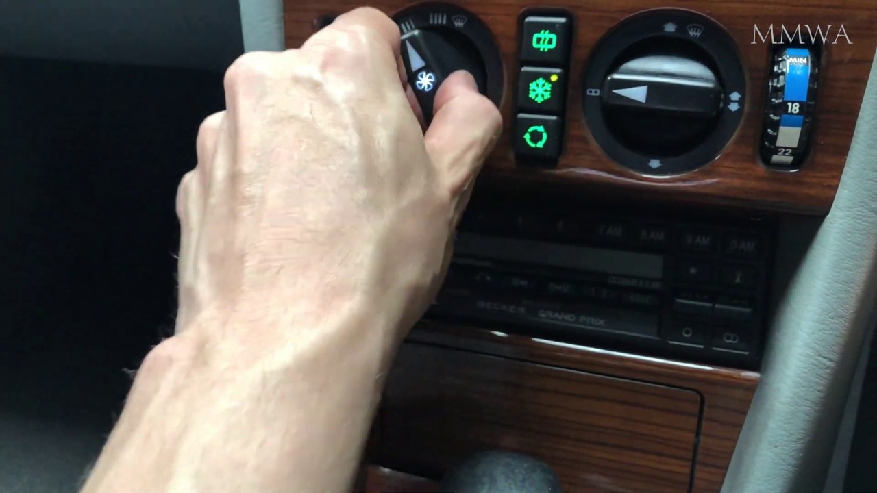 устранение проблемы со скоростью вентилятора салона моего W124