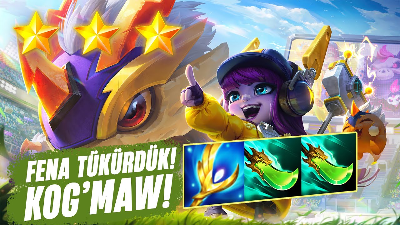 🐲Fena Tükürdük! 6 KORUYUCU: Kog'maw 3★ | SET 15 - Teamfight Tactics