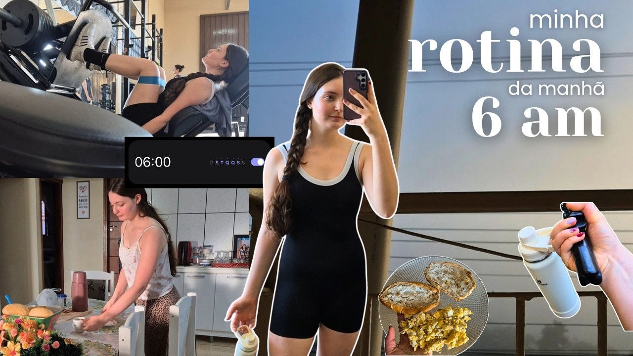 Rotina 6am | o que eu faço para ter um dia produtivo ( e manter a saúde mental) ✨️🌱