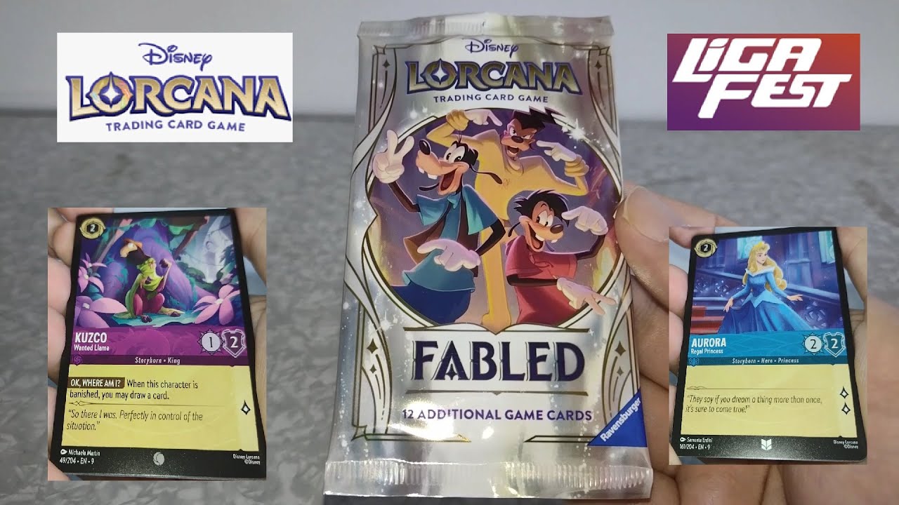 ABRINDO CARDS LORCANA COLEÇÃO FABLED 
