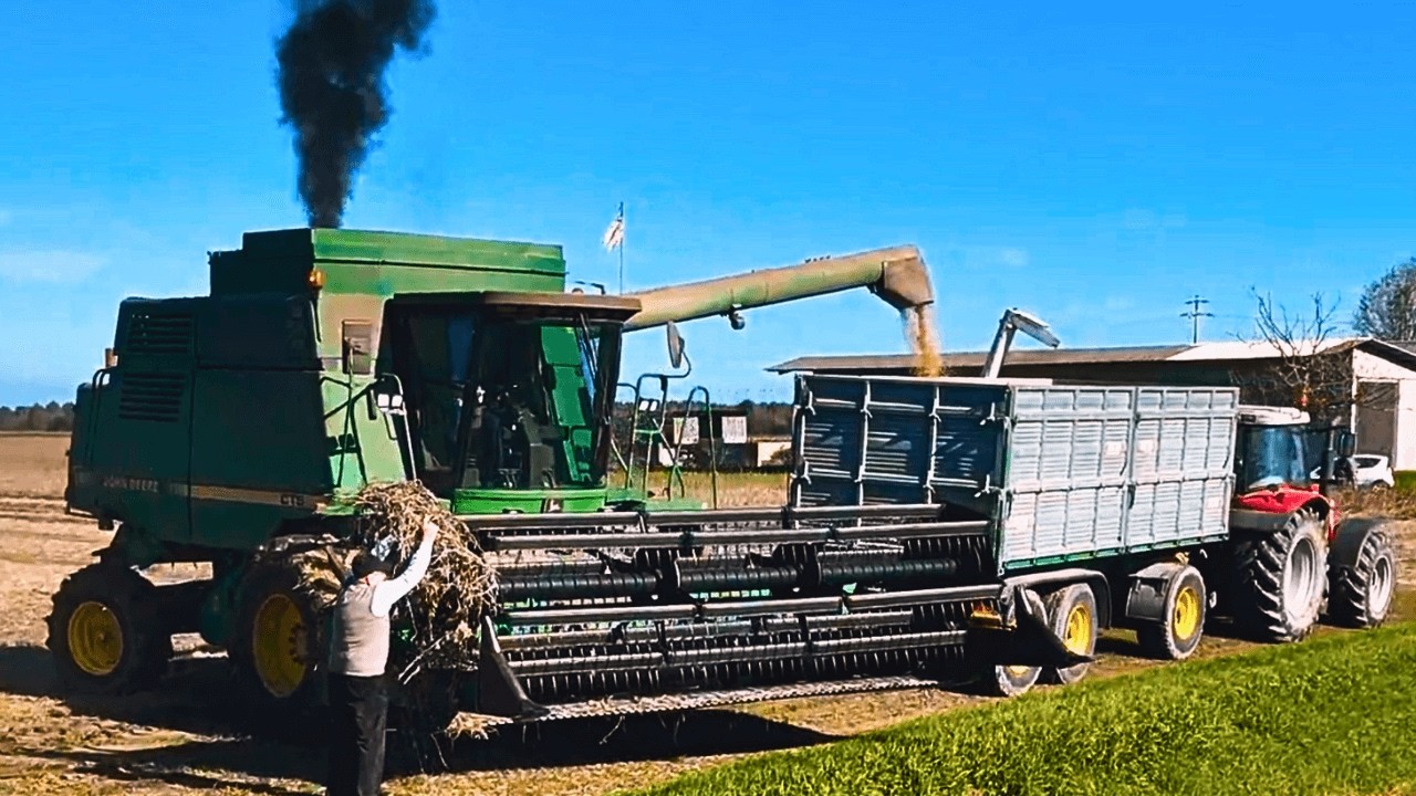 Урожай сои John Deere CTS 2025 года